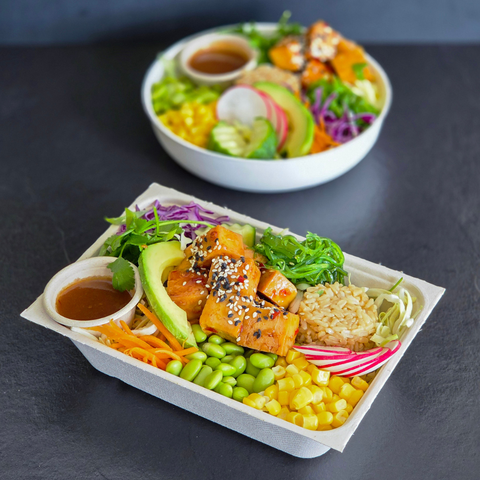 Sesame Ginger Tofu Poke Bowl (Vegan)