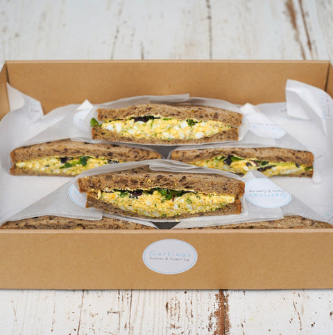 Egg and Cress Wedge on Wholegrain Bread - 24 Pieces