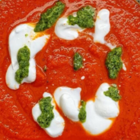 Tomato and Roasted Red Pepper Soup