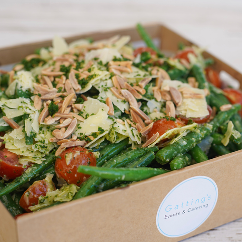 Salad of Green Beans with Toasted Almond & Parmesan