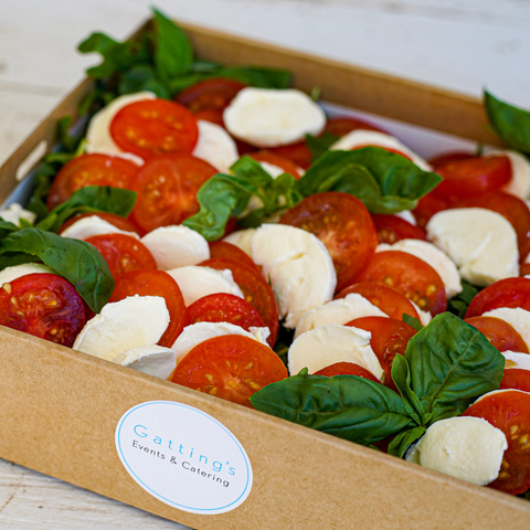 Tomato, Rocket and Buffalo Mozzarella Salad with Balsamic and Virgin Olive Oil Dressing