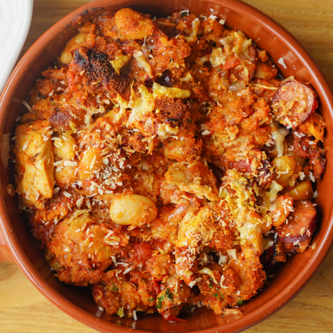 Chicken, Chorizo and Butter Bean Bake