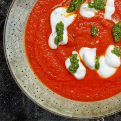 Tomato and Roasted Red Pepper Soup