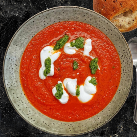 Tomato and Roasted Red Pepper Soup