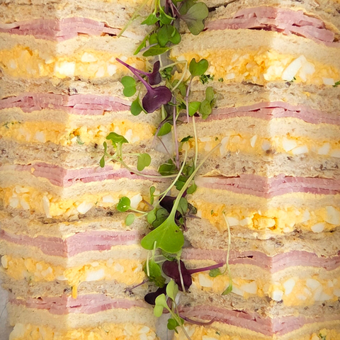 Club Sandwiches - Ham and Egg  - 20 Pieces
