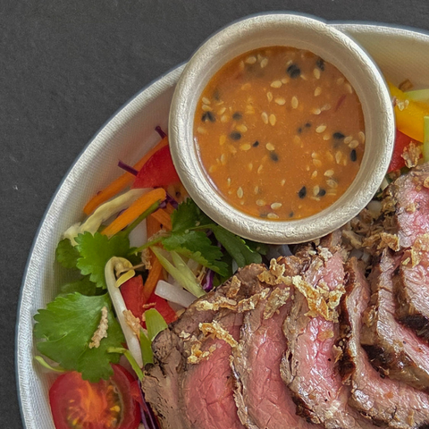 Thai Beef Noodle Salad Lunch Bowl